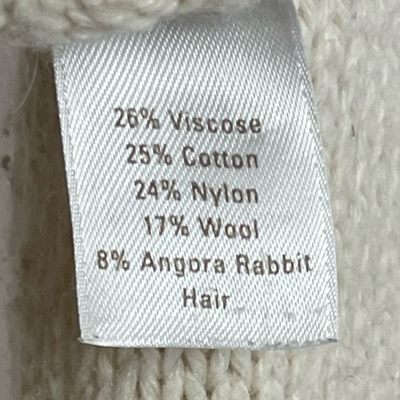 Caslon XL Petite Wool Angora Rabbit Knit V Neck Longline Sweater Boho Cozy - Picture 5 of 7